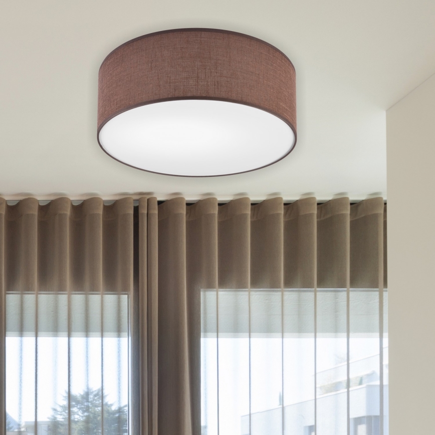 Brilagi - Iluminação de teto LED SIRIJA LED/12W/230V diâmetro 35 cm castanho