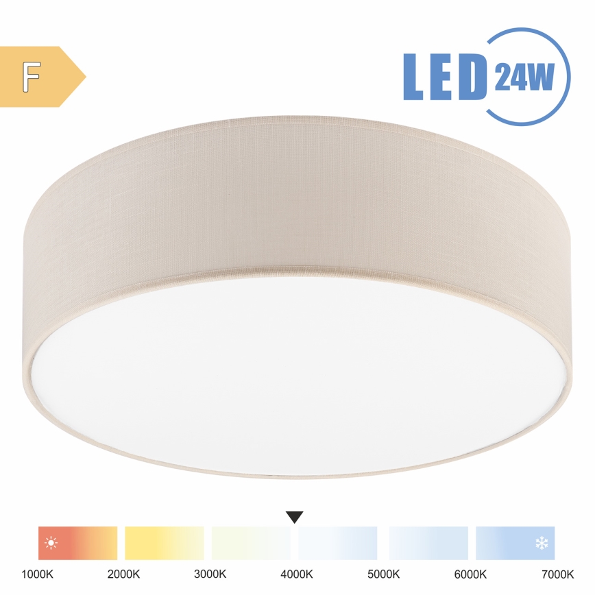 Brilagi - Iluminação de teto LED SIRIJA LED/24W/230V diâmetro 45 cm creme