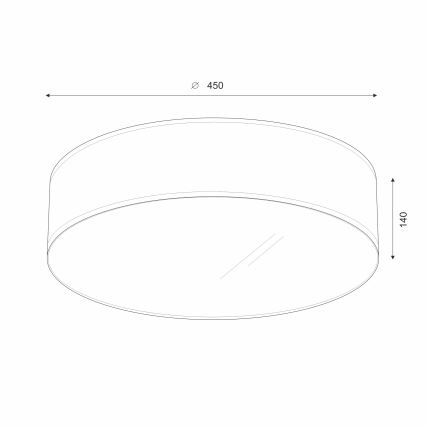 Brilagi - Iluminação de teto LED SIRIJA LED/24W/230V diâmetro 45 cm preto