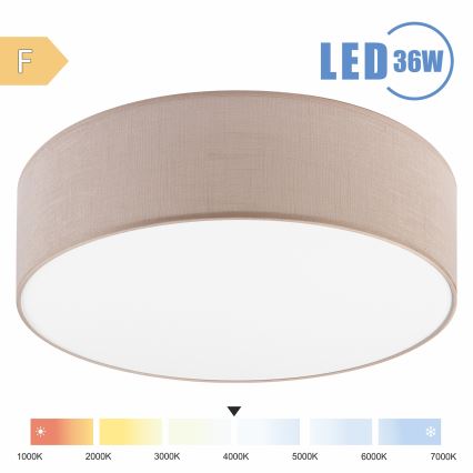 Brilagi - Iluminação de teto LED SIRIJA LED/36W/230V diâmetro 45 cm bege