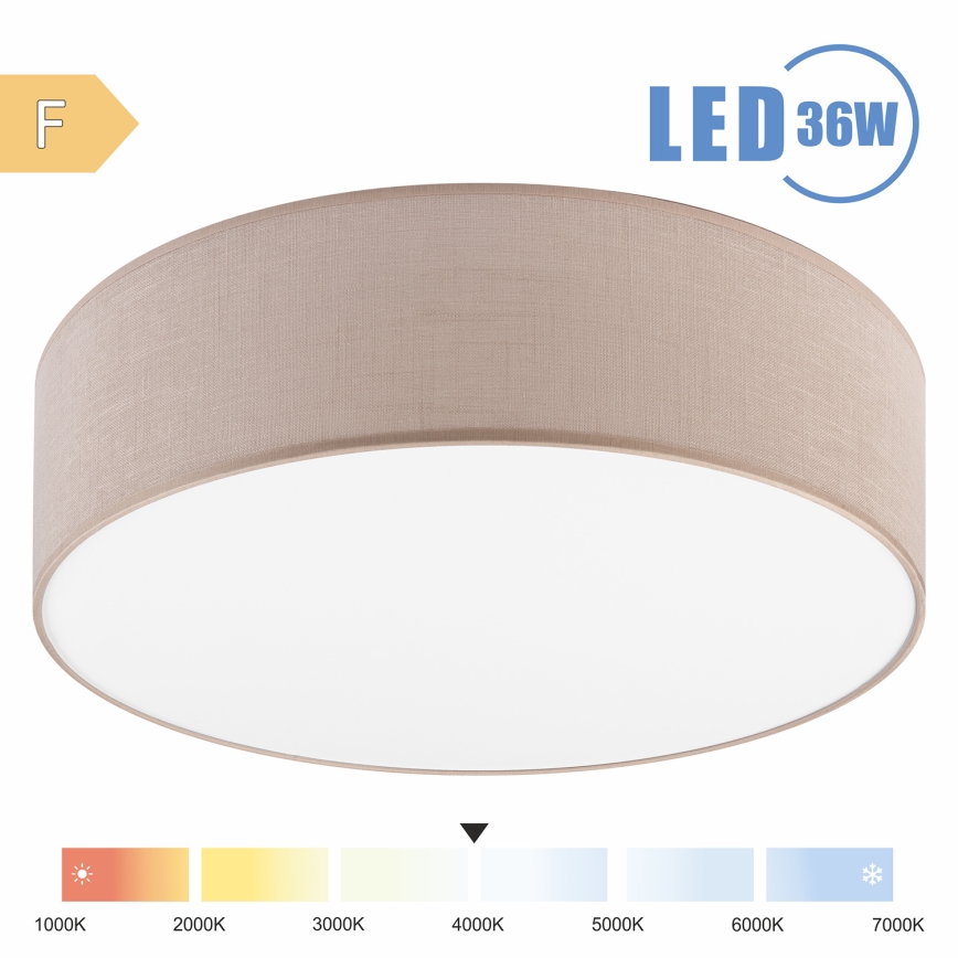 Brilagi - Iluminação de teto LED SIRIJA LED/36W/230V diâmetro 45 cm bege