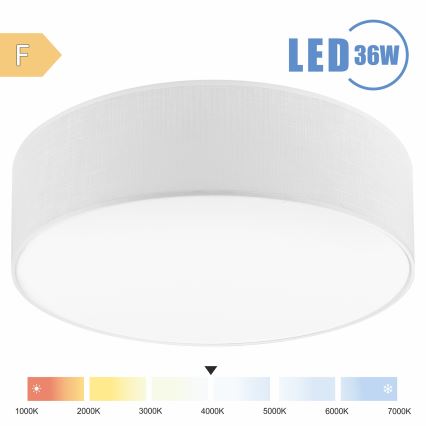 Brilagi - Iluminação de teto LED SIRIJA LED/36W/230V diâmetro 45 cm branco