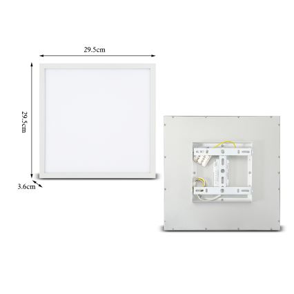 Brilagi - Iluminação de teto LED SLIMFRAME LED/25W/230V 30x30 cm branco