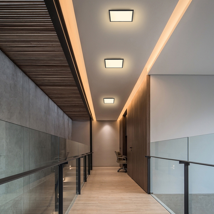 Brilagi - Iluminação de teto LED SLIMFRAME LED/25W/230V 30x30 cm preto