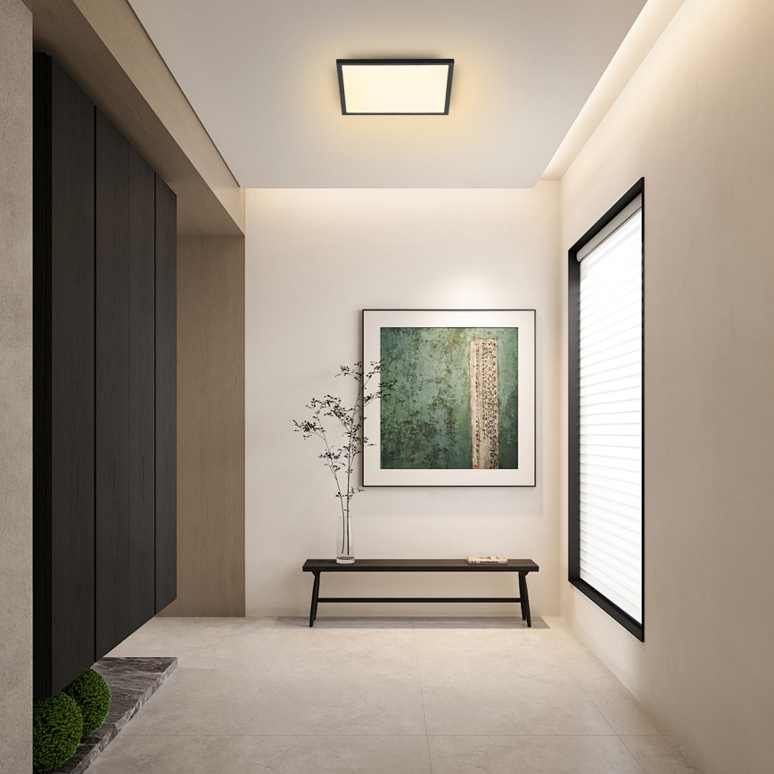 Brilagi - Iluminação de teto LED SLIMFRAME LED/25W/230V 30x30 cm preto