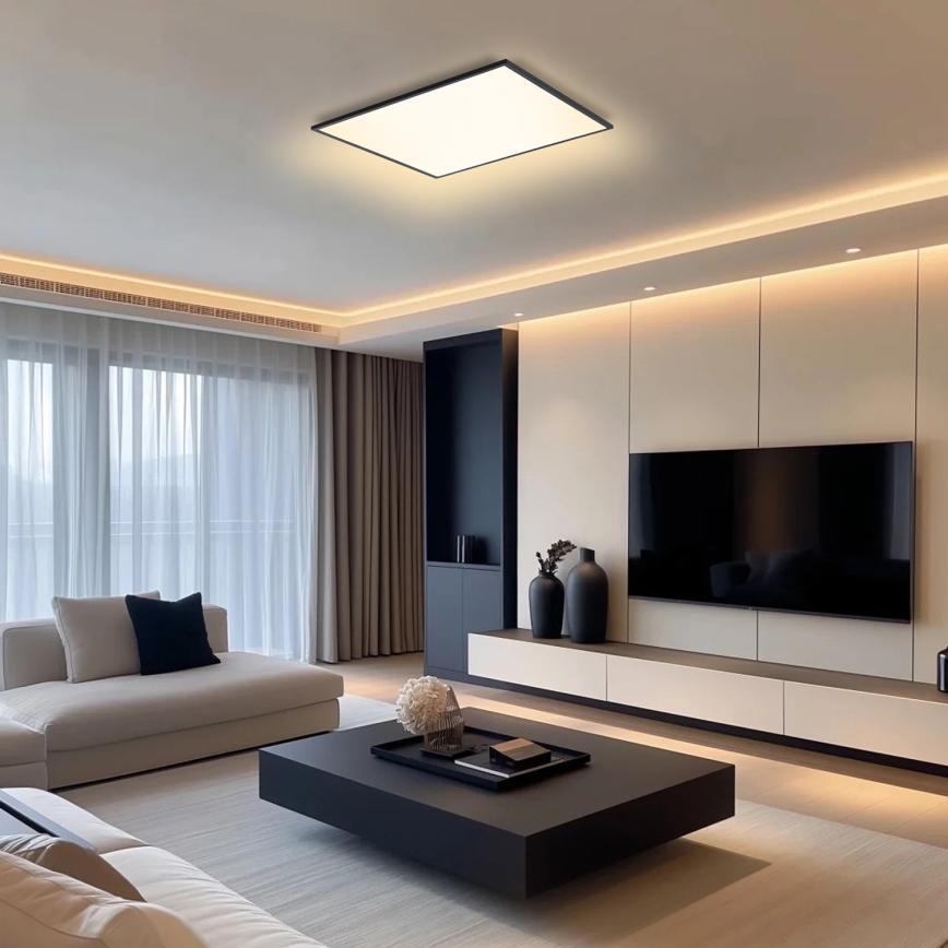 Brilagi - Iluminação de teto LED SLIMFRAME LED/58W/230V 60x60 cm preto