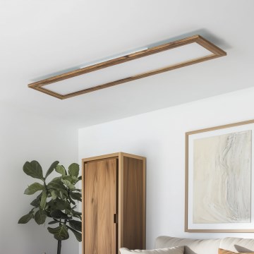 Brilagi - Iluminação de teto LED SLIMFRAME WOOD LED/58W/230V 124x34 cm