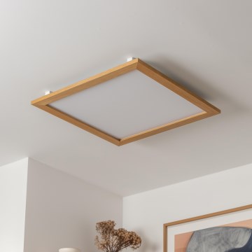 Brilagi - Iluminação de teto LED SLIMFRAME WOOD LED/58W/230V 64x64 cm castanho