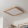 Brilagi - Iluminação de teto LED SLIMFRAME WOOD LED/58W/230V 64x64 cm castanho