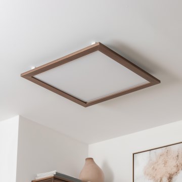 Brilagi - Iluminação de teto LED SLIMFRAME WOOD LED/58W/230V 64x64 cm