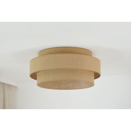 Brilagi - Iluminação de teto LED SPACE YUTE LED/12W/230V diâmetro 50 cm 3000K/4000K/6400K bege