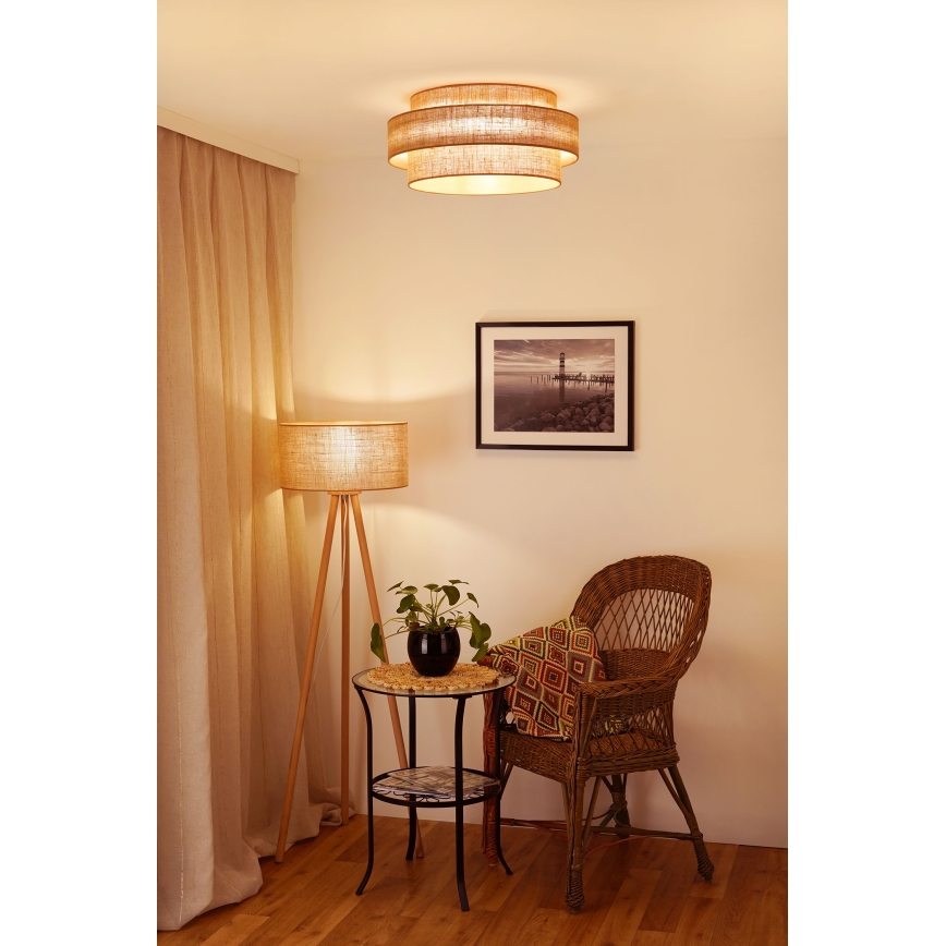 Brilagi - Iluminação de teto LED SPACE YUTE LED/12W/230V diâmetro 50 cm 3000K/4000K/6400K bege