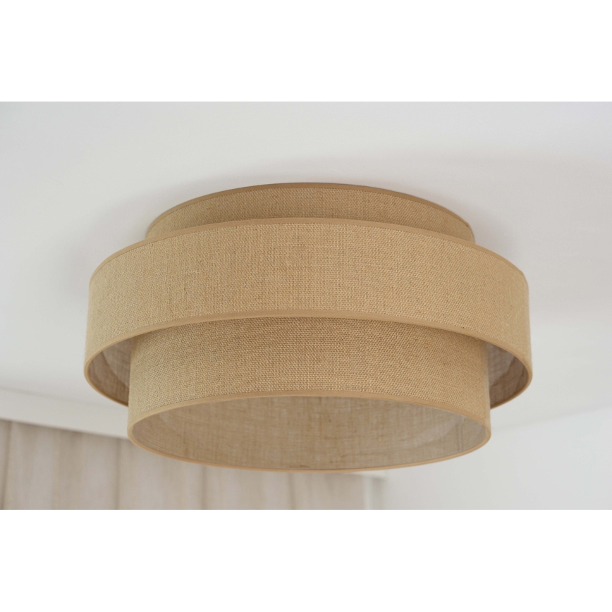 Brilagi - Iluminação de teto LED SPACE YUTE LED/12W/230V diâmetro 50 cm 3000K/4000K/6400K bege