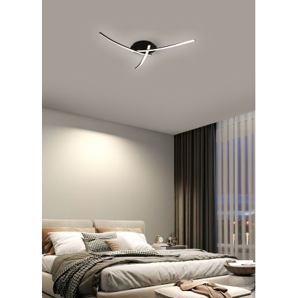 Brilagi - Iluminação de teto LED STRIPES LED/24W/230V preto