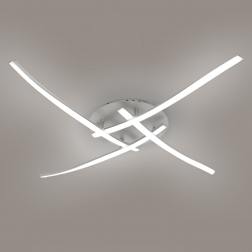 Brilagi - Iluminação de teto LED STRIPES LED/32W/230V prateado