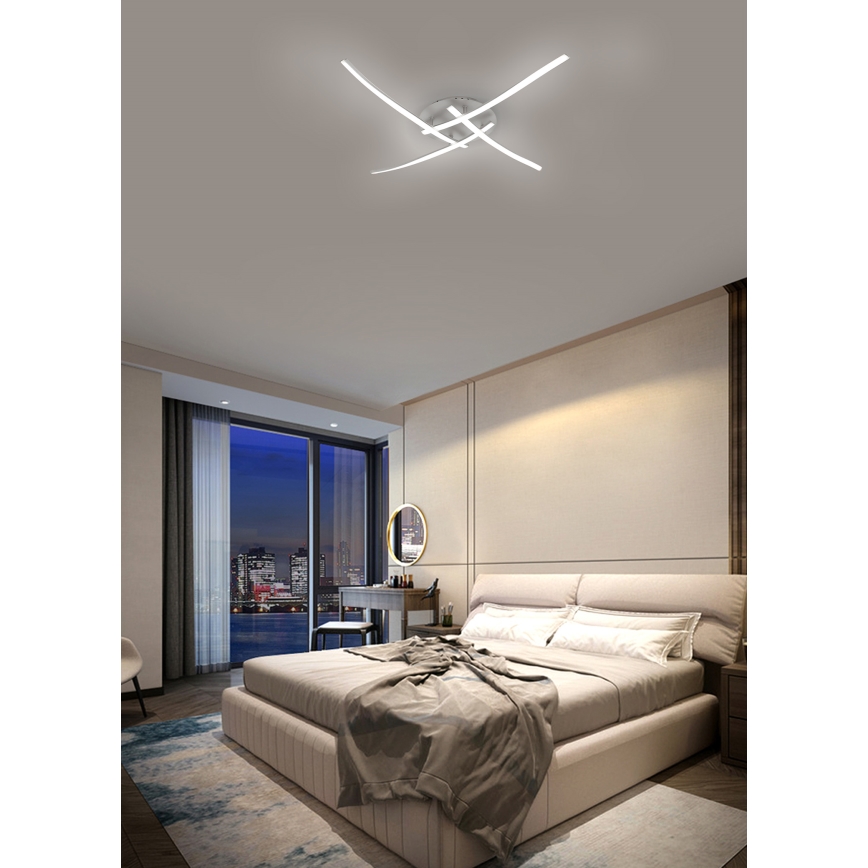 Brilagi - Iluminação de teto LED STRIPES LED/32W/230V prateado