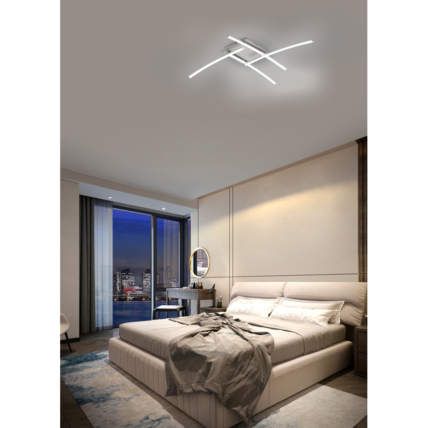 Brilagi - Iluminação de teto LED STRIPES LED/32W/230V prateado