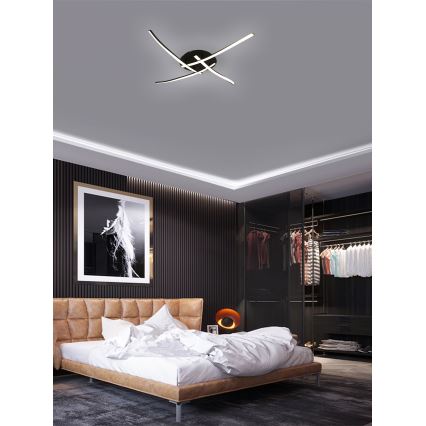 Brilagi - Iluminação de teto LED STRIPES LED/32W/230V preto