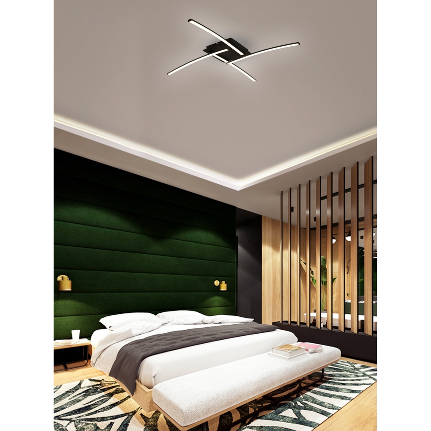 Brilagi - Iluminação de teto LED STRIPES LED/32W/230V preto