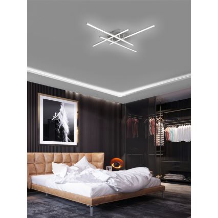 Brilagi - Iluminação de teto LED STRIPES LED/37W/230V prateado