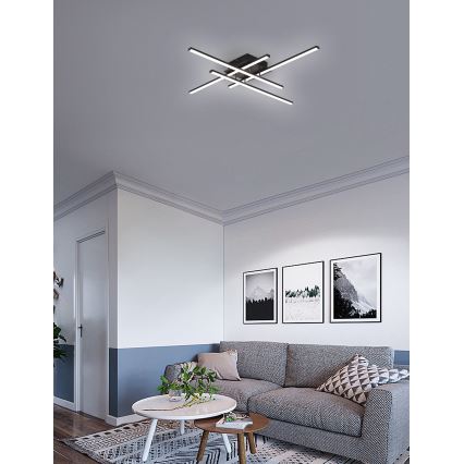 Brilagi - Iluminação de teto LED STRIPES LED/37W/230V preto