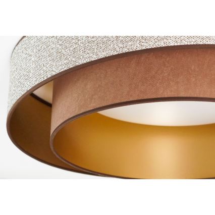 Brilagi - Iluminação de teto LED VEGAS SHINE LED/24W/230V diâmetro 60 cm castanho