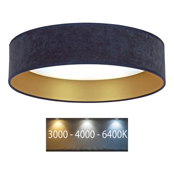 Brilagi - Iluminação de teto LED VELVET LED/12W/230V d. 30 cm 3000K/4000K/6400K azul/dourado
