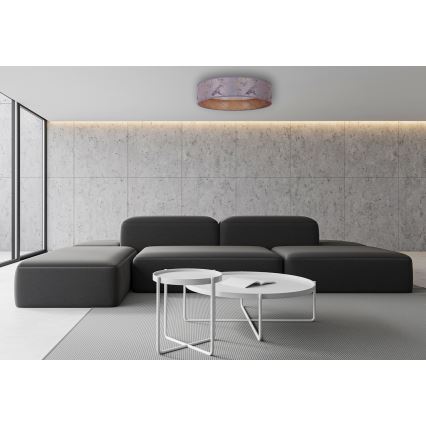 Brilagi - Iluminação de teto LED VELVET LED/12W/230V d. 30 cm 3000K/4000K/6400K cinzento/dourado