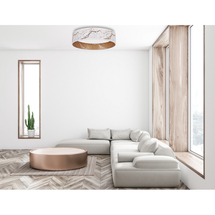 Brilagi - Iluminação de teto LED VELVET LED/12W/230V d. 30 cm 3000K/4000K/6400K branco/dourado