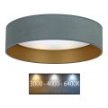 Brilagi - Iluminação de teto LED VELVET LED/12W/230V d. 30 cm 3000K/4000K/6400K menta/dourado