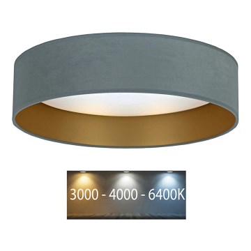 Brilagi - Iluminação de teto LED VELVET LED/12W/230V d. 30 cm 3000K/4000K/6400K menta/dourado