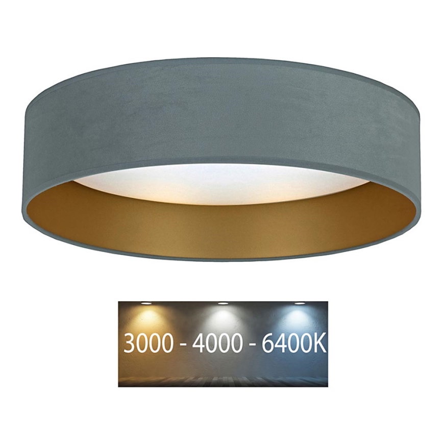 Brilagi - Iluminação de teto LED VELVET LED/12W/230V d. 30 cm 3000K/4000K/6400K menta/dourado