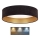 Brilagi - Iluminação de teto LED VELVET LED/12W/230V d. 30 cm 3000K/4000K/6400K preto/dourado