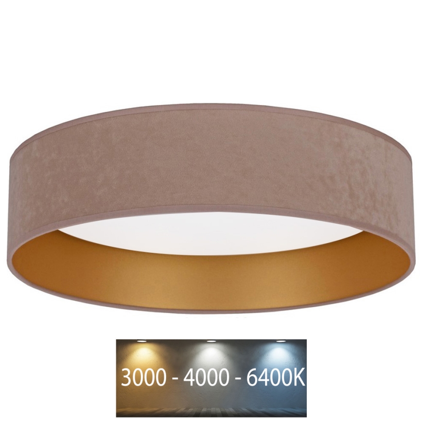 Brilagi - Iluminação de teto LED VELVET LED/24W/230V d. 40 cm 3000/4000/6400K bege/dourada
