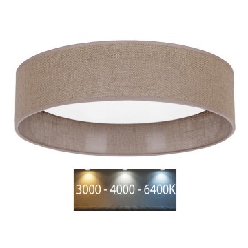 Brilagi - Iluminação de teto LED VELVET LED/24W/230V d. 40 cm 3000/4000/6400K castanho