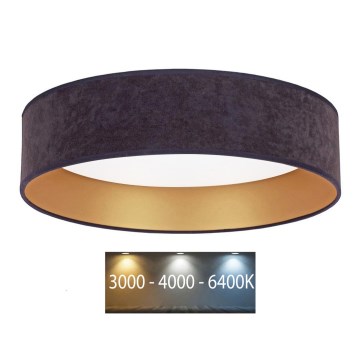 Brilagi - Iluminação de teto LED VELVET LED/24W/230V d. 40 cm 3000/4000/6400K cinzenta/dourada