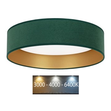 Brilagi - Iluminação de teto LED VELVET LED/24W/230V d. 40 cm 3000/4000/6400K verde/dourada