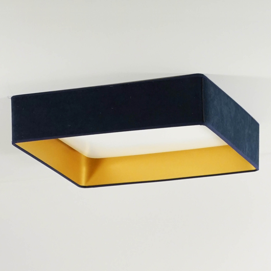 Brilagi - Iluminação de teto LED VELVET SQUARE LED/24W/230V azul escuro