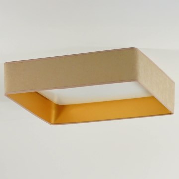 Brilagi - Iluminação de teto LED VELVET SQUARE LED/24W/230V bege
