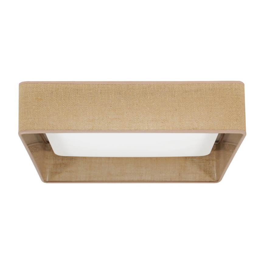 Brilagi - Iluminação de teto LED VELVET SQUARE LED/24W/230V castanho