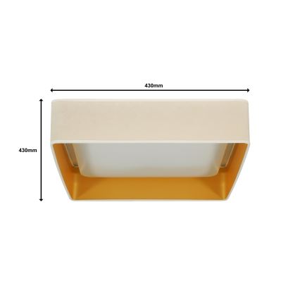 Brilagi - Iluminação de teto LED VELVET SQUARE LED/24W/230V creme