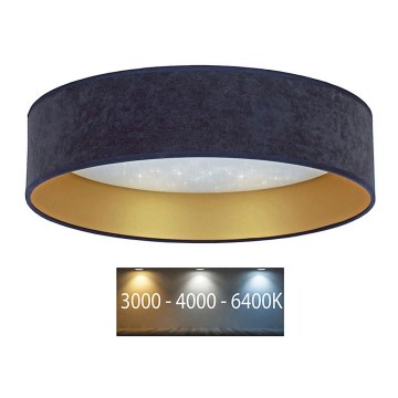 Brilagi - Iluminação de teto LED VELVET STAR LED/24W/230V d. 40 cm 3000K/4000K/6400K azul/dourado