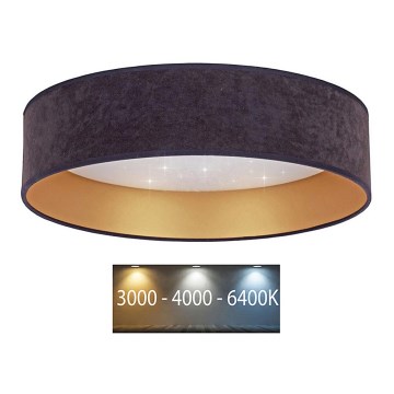 Brilagi - Iluminação de teto LED VELVET STAR LED/24W/230V d. 40 cm 3000K/4000K/6400K cinzento/dourado
