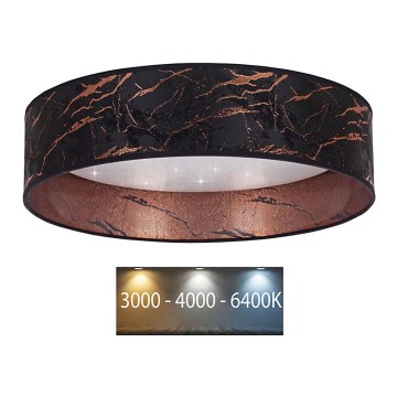 Brilagi - Iluminação de teto LED VELVET STAR LED/24W/230V d. 40 cm 3000K/4000K/6400K preto/cobre