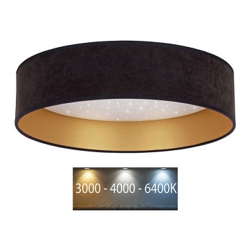 Brilagi - Iluminação de teto LED VELVET STAR LED/24W/230V d. 40 cm 3000K/4000K/6400K preto/dourado