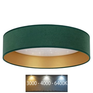 Brilagi - Iluminação de teto LED VELVET STAR LED/24W/230V d. 40 cm 3000K/4000K/6400K verde/dourado