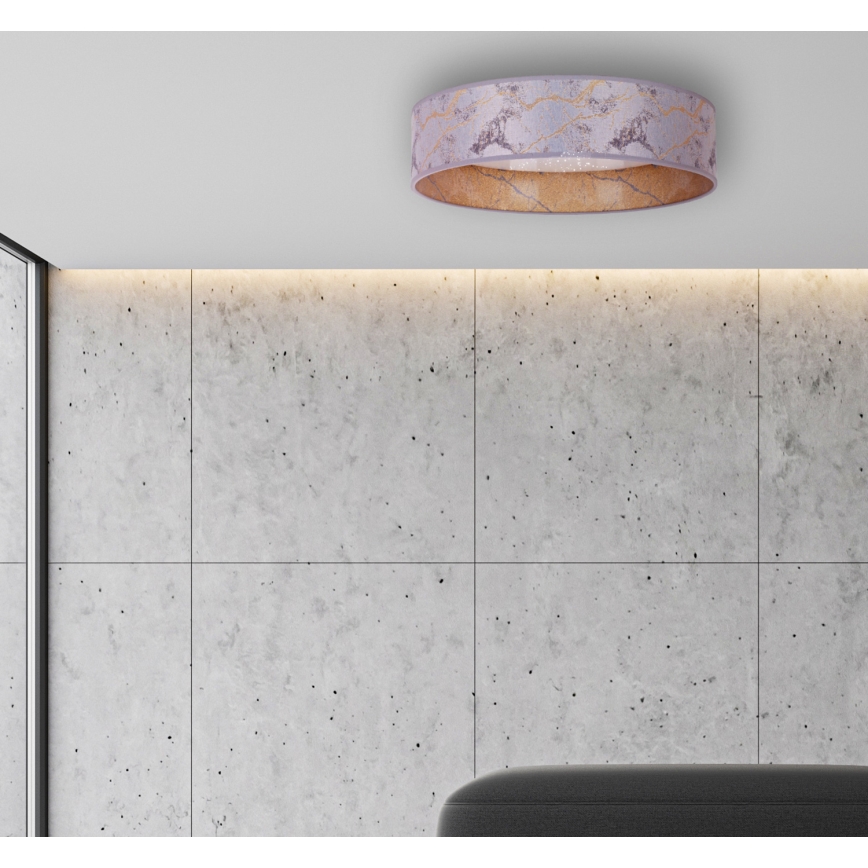 Brilagi - Iluminação de teto LED VELVET STAR LED/24W/230V d. 40 cm 3000K/4000K/6400K cinzento/dourado
