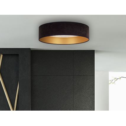 Brilagi - Iluminação de teto LED VELVET STAR LED/24W/230V d. 40 cm 3000K/4000K/6400K preto/dourado