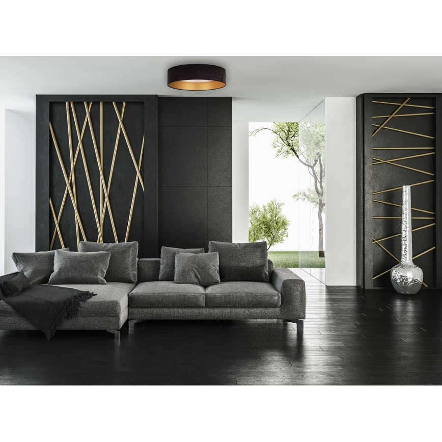 Brilagi - Iluminação de teto LED VELVET STAR LED/24W/230V d. 40 cm 3000K/4000K/6400K preto/dourado