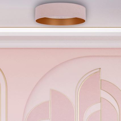 Brilagi - Iluminação de teto LED VELVET STAR LED/24W/230V d. 40 cm 3000K/4000K/6400K rosa/dourado